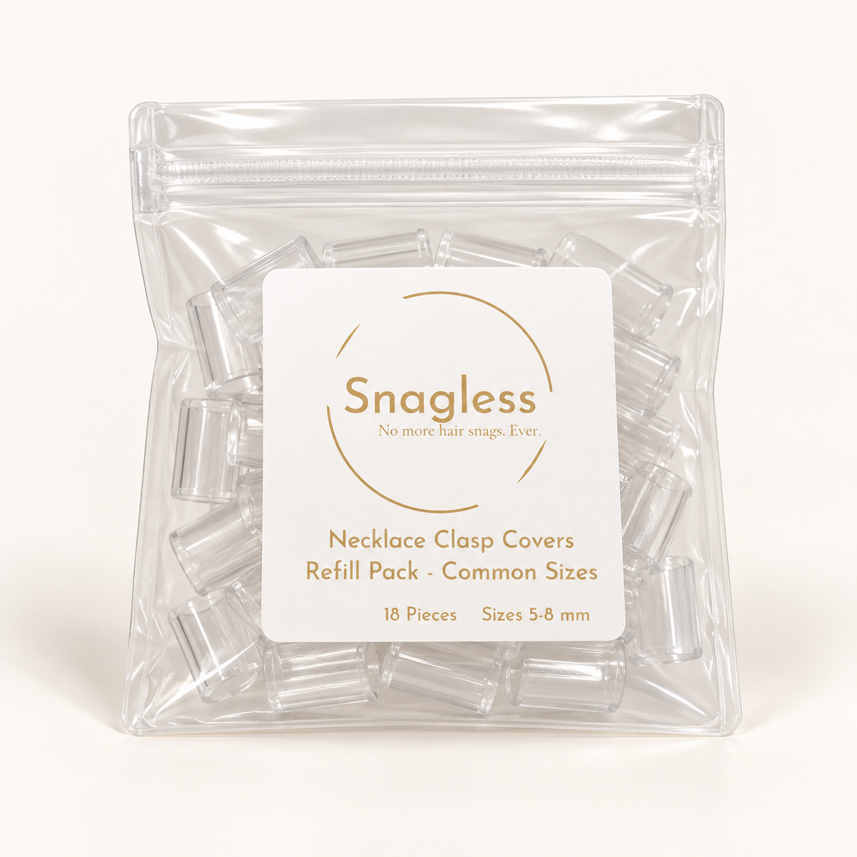 Snagless Common Sizes Refill | 18 Necklace Clasp Covers